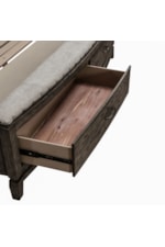 Liberty Furniture Avalon Transitional Upholstered King Bed with Storage Footboard