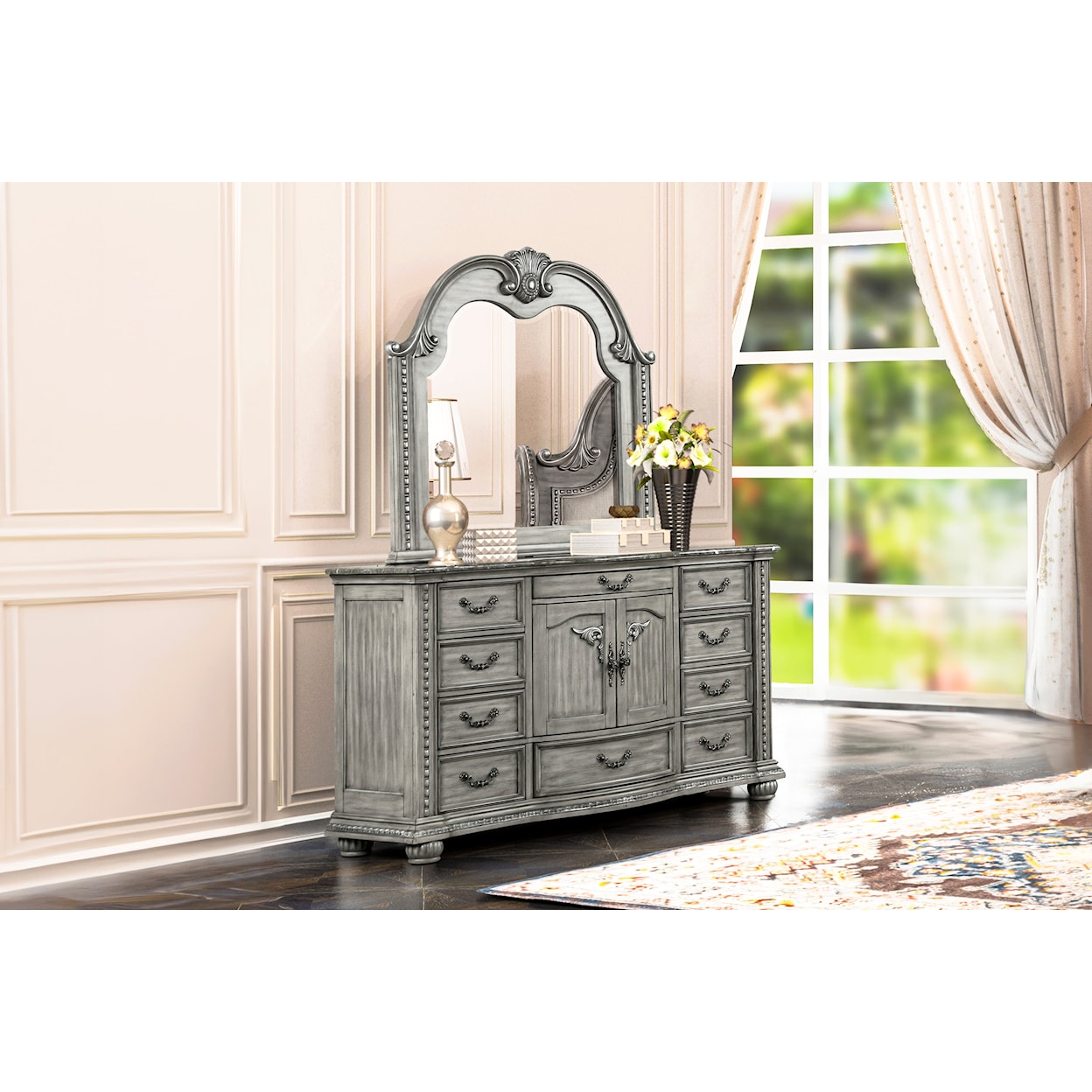 New Classic Furniture Contessa Dresser Mirror