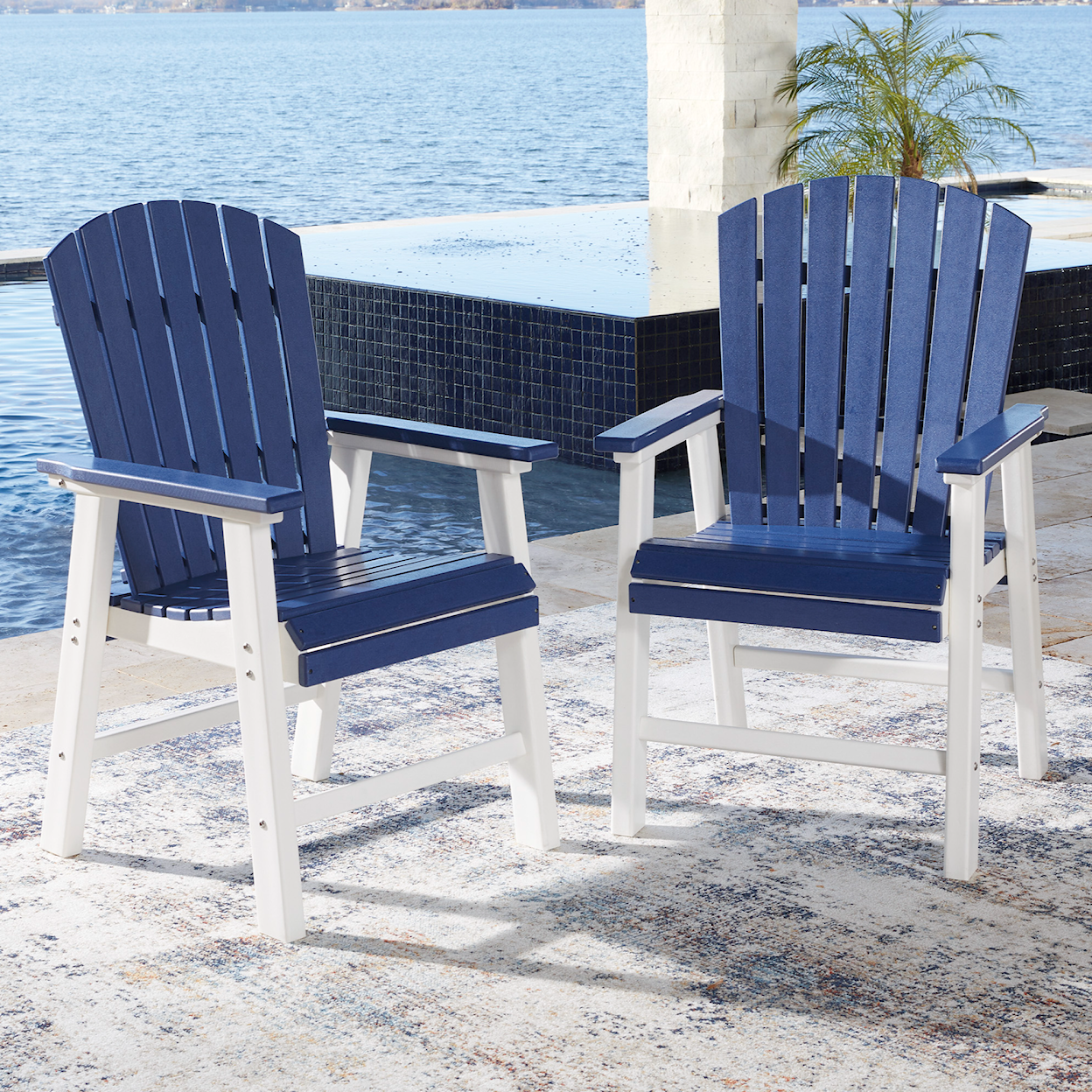Signature Design by Ashley Toretto Outdoor Dining Arm Chair (Set of 2)