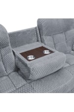 New Classic Bravo Casual Power Reclining Sofa with Drop Down Table