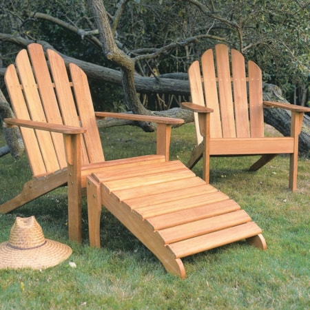 Outdoor Chair and Ottoman Set