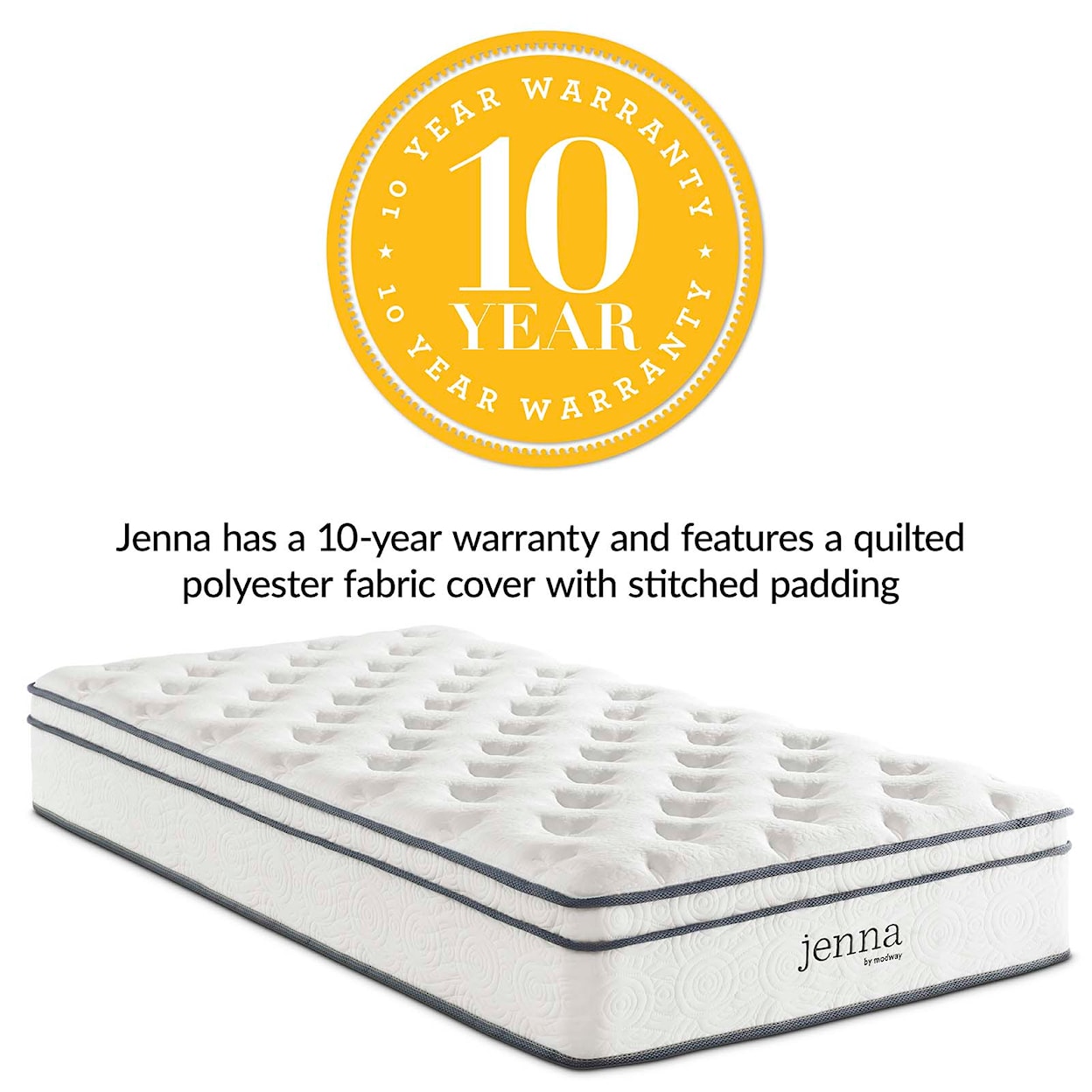 Modway Jenna 10" Twin Mattress