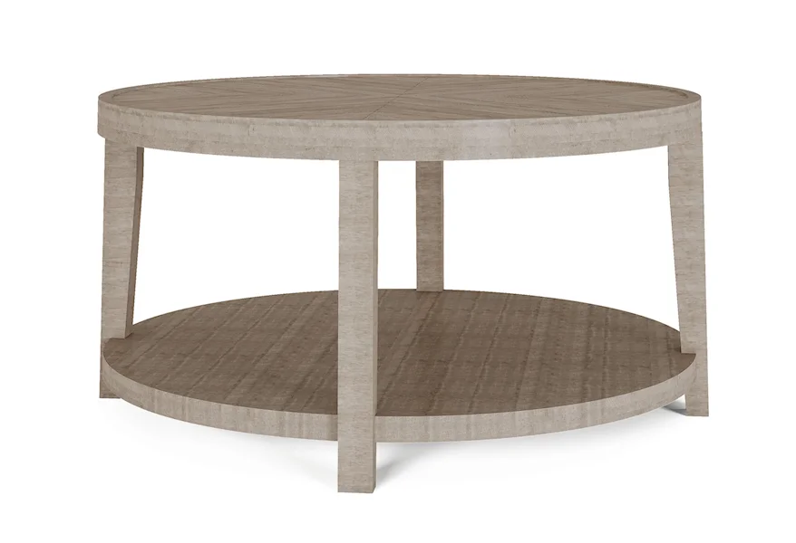 Chevron Round Coffee Table by Flexsteel Wynwood Collection at Steger's Furniture