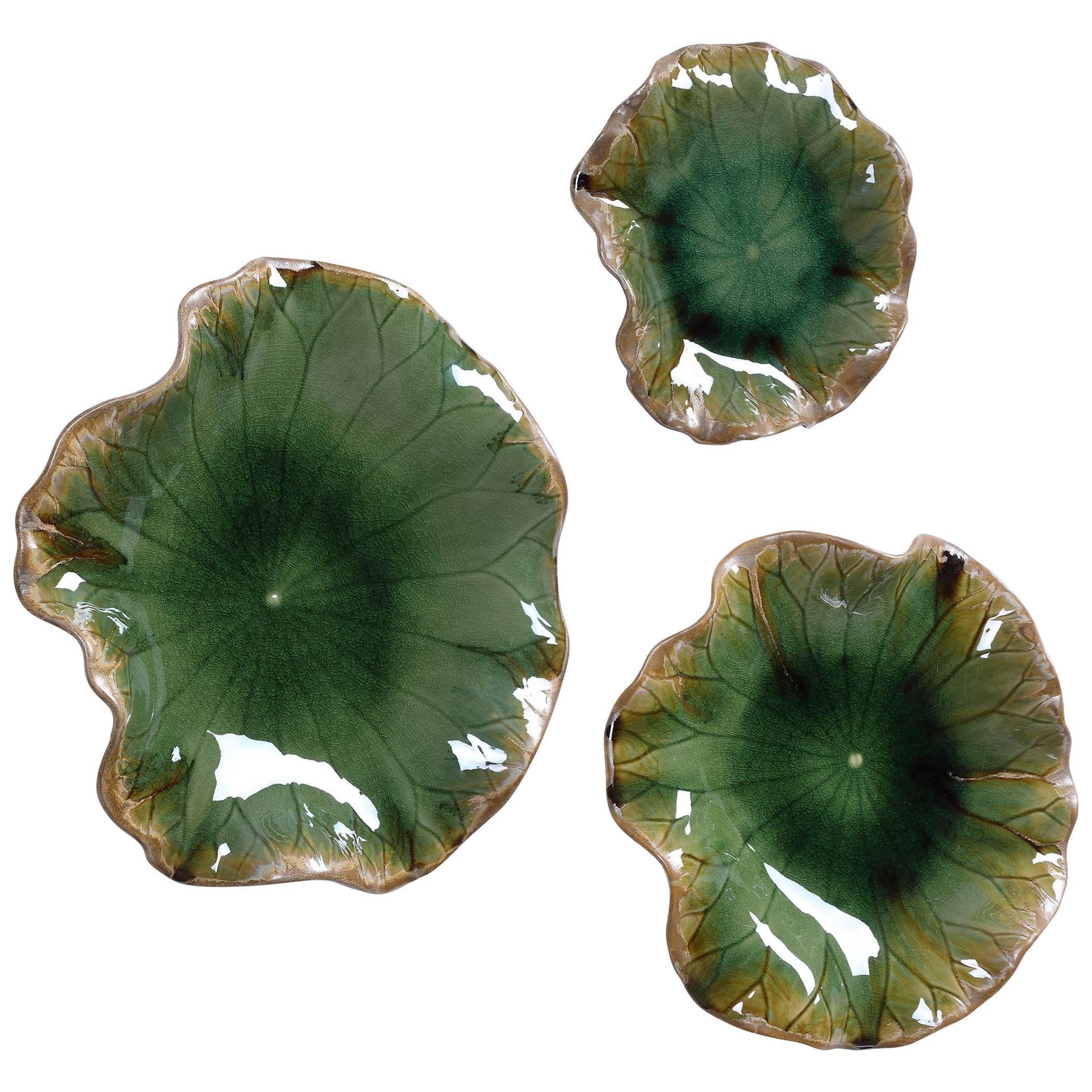 Uttermost Alternative Wall Decor Abella Green Ceramic Wall Decor