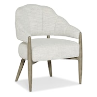 Casual Accent Chair with Fabric Seat and Back