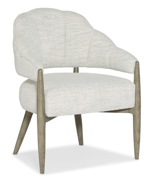 Casual Accent Chair with Fabric Seat and Back