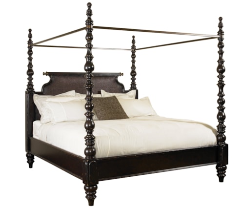 King-Size Sovereign Poster Bed with Canopy
