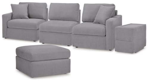 4-Piece Sectional And Ottoman