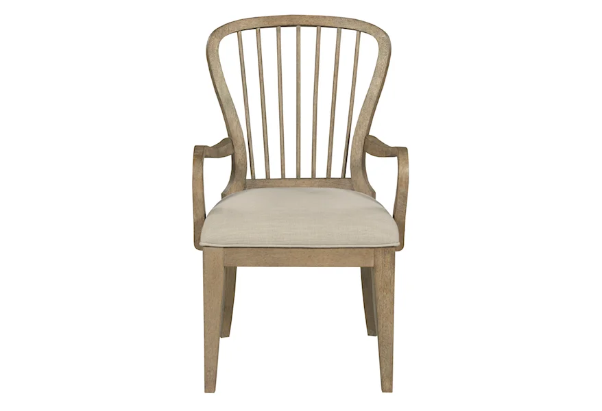 Urban Cottage Larksville Spindle Back Arm Chair by Kincaid Furniture at Malouf Furniture Co.