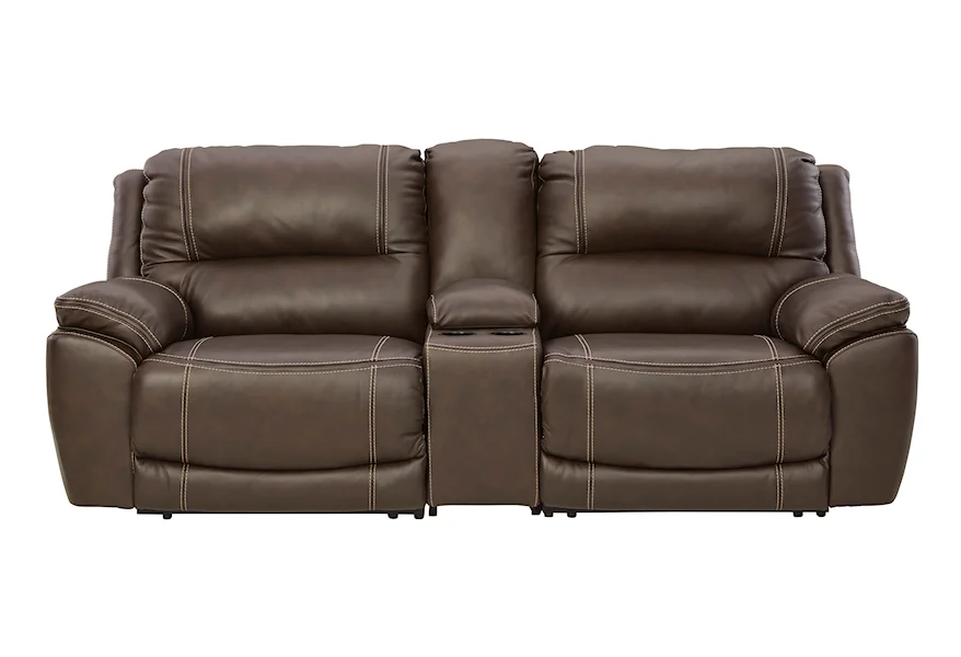 Dunleith Power Reclining Sectional Loveseat by Signature Design by Ashley at Sam Levitz Furniture