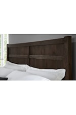 Vaughan Bassett Dovetail Bedroom Rustic Queen Board and Batten Bed with Low Profile Footboard