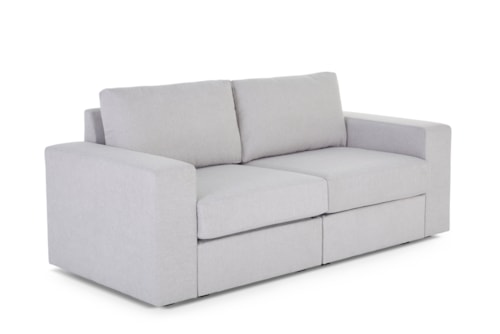 Flex Loveseat with Wide Arm - Frost