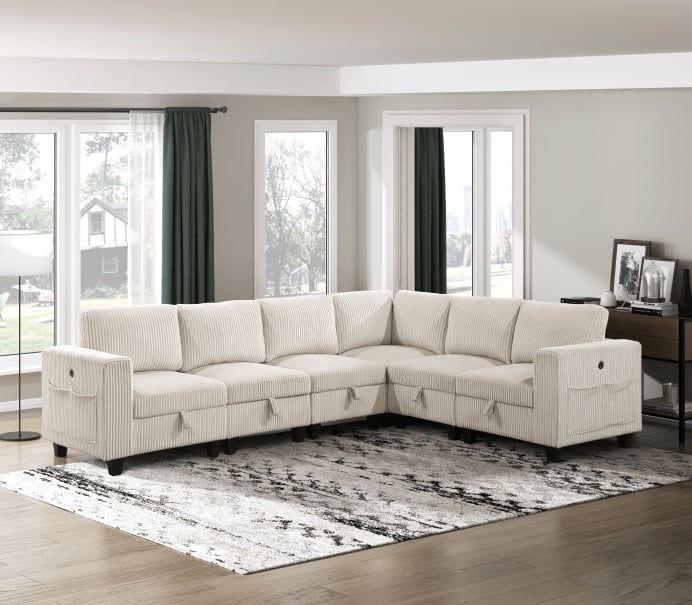 Homelegance Walterboro 6-Piece Sectional