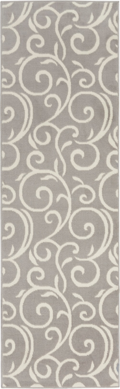 2'3" x 7'6" Grey Runner Rug
