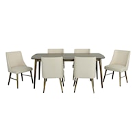 Transitional 7-Piece Dining Set