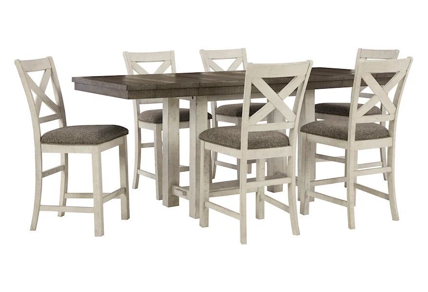 Brewgan 7-Piece Dining Set by Benchcraft at Sam's Appliance & Furniture