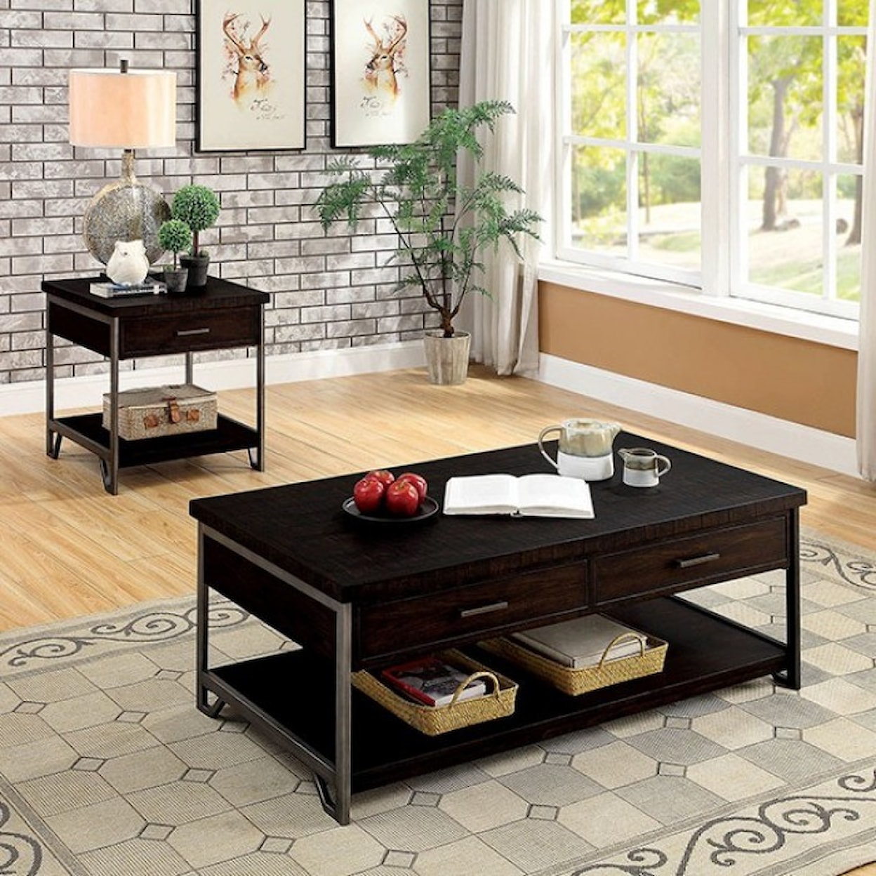 Furniture of America Wasta End Table