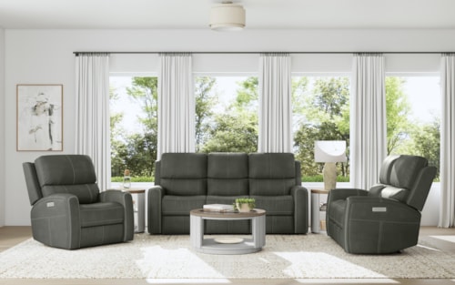 Transitional 3-Piece Living Room Set
