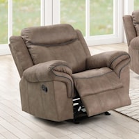 Casual Power Glider Recliner with USB Charging Ports