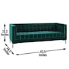 Steve Silver Isaac Green Velvet Sofa