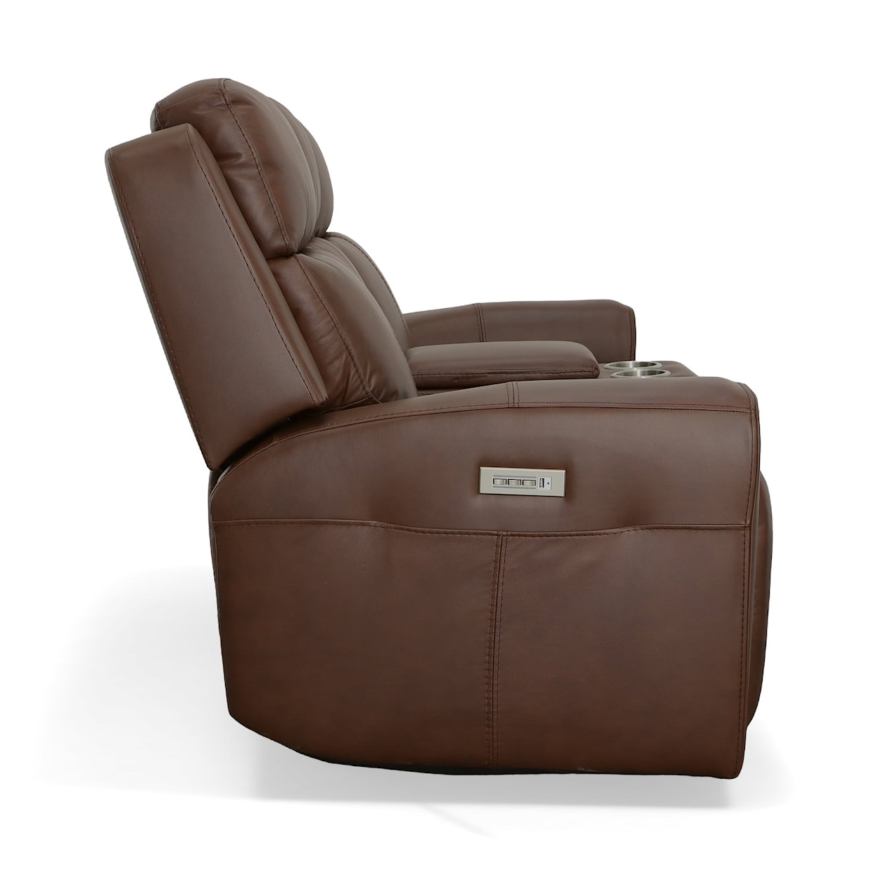 Flexsteel Barnett Power Reclining Loveseat with Console