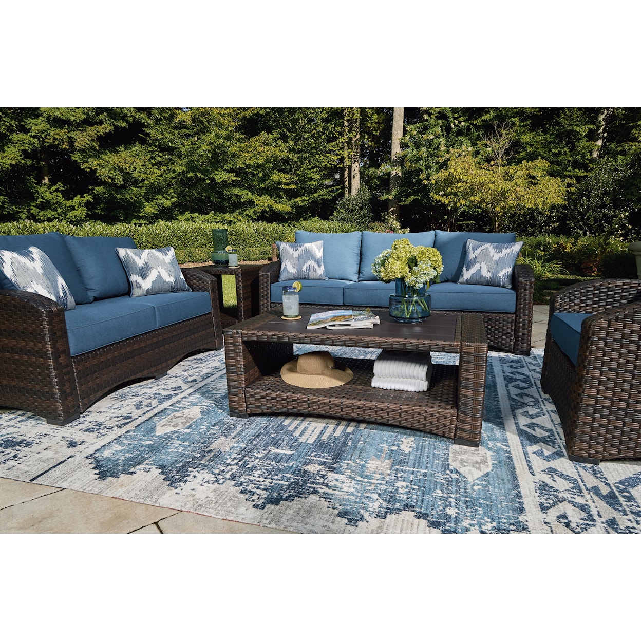 Signature Design by Ashley Windglow Outdoor Rectangular Coffee Table
