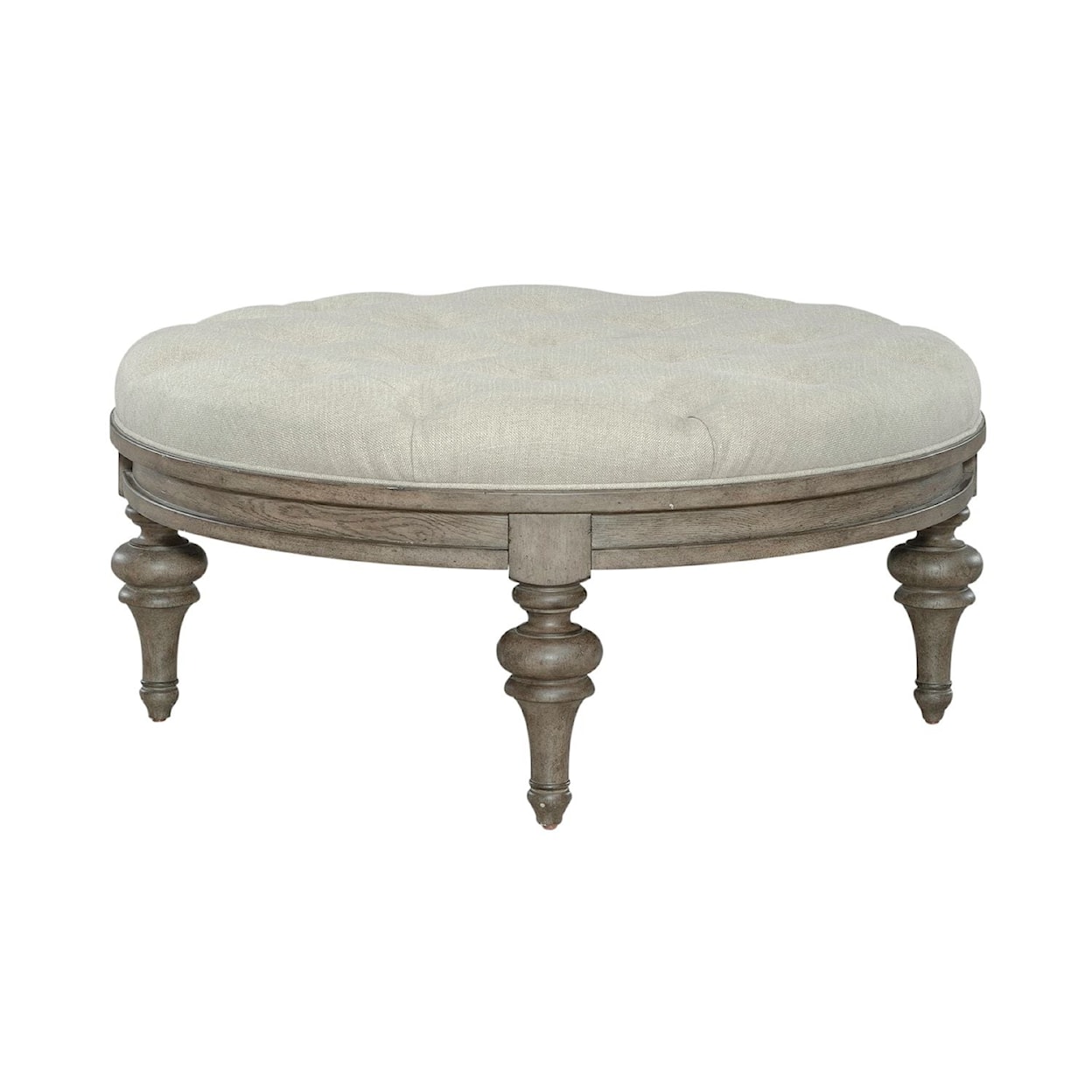 Liberty Furniture Americana Farmhouse Round Cocktail Ottoman