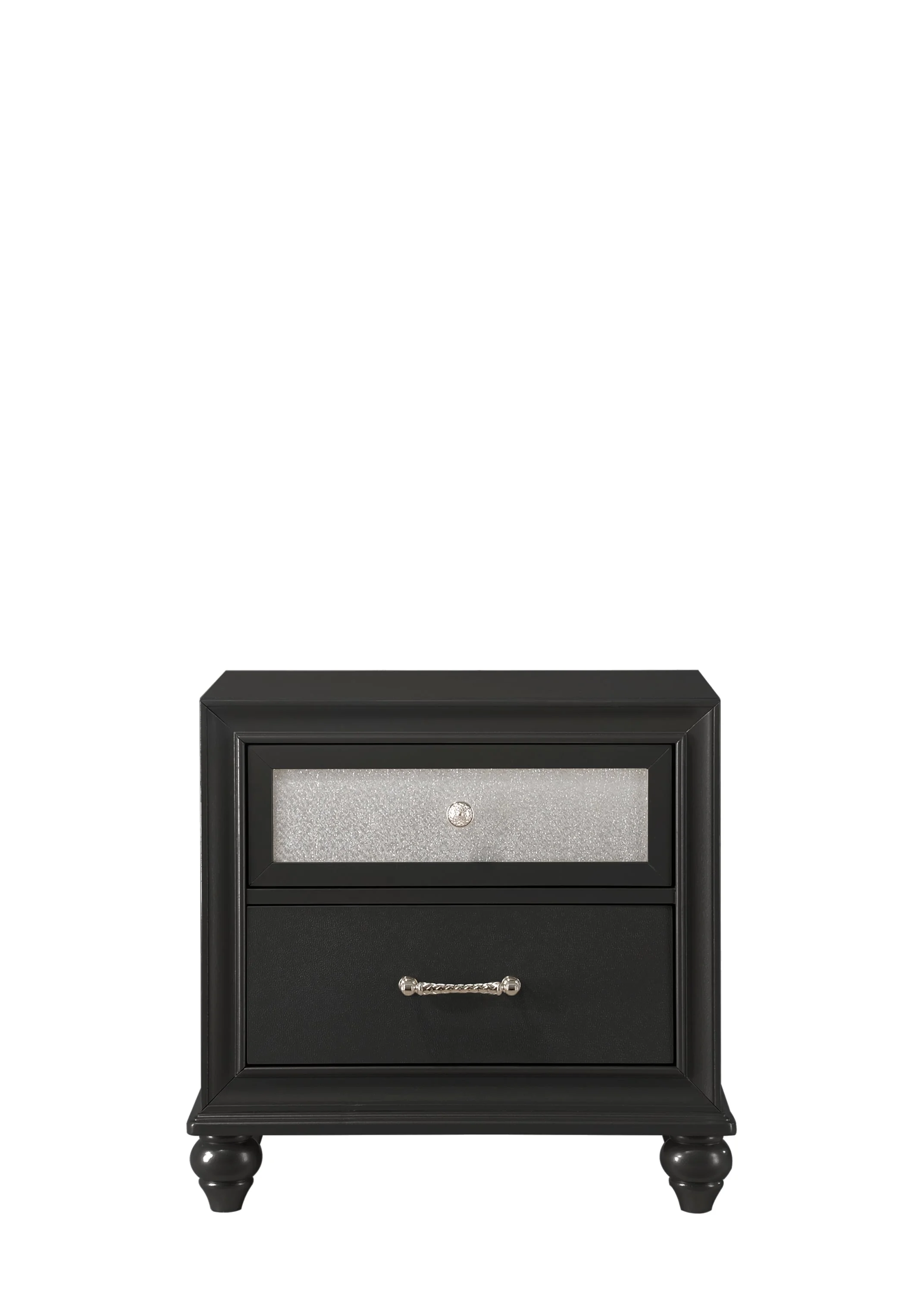 Crown Mark Lila B4398-2 Glam 2-Drawer Nightstand | Royal Furniture ...