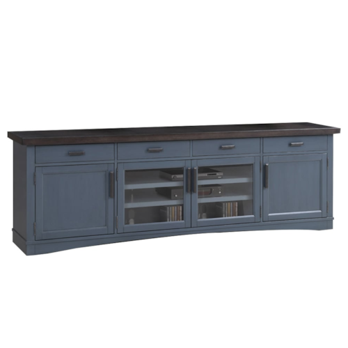 Farmhouse TV Console with Cord Management