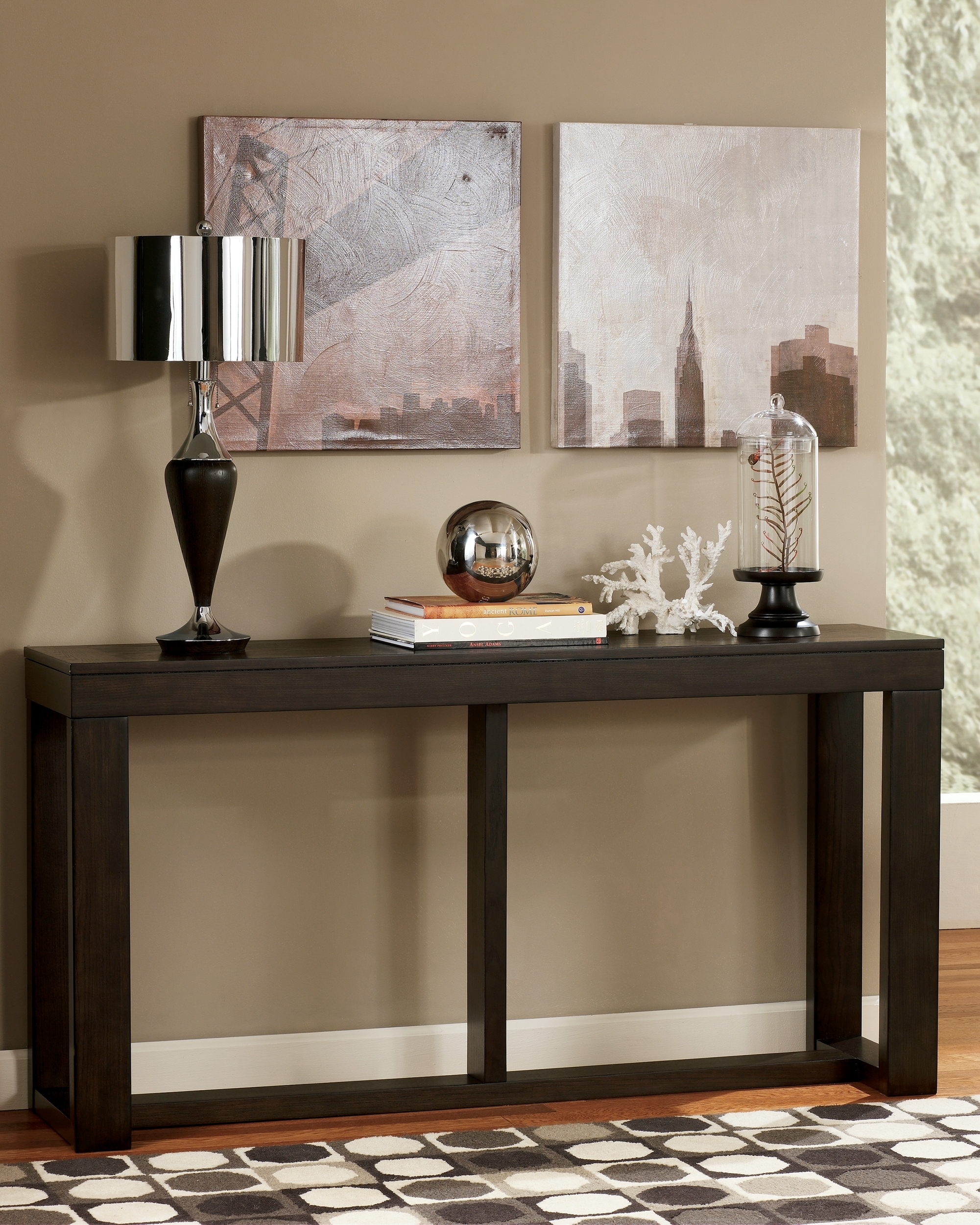 Signature Design by Ashley Watson Coffee Table And 2 End Tables With Console