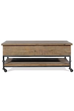 Riverside Furniture Revival Rustic-Industrial Console Table