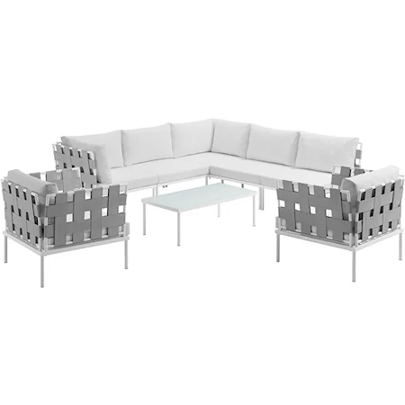 Outdoor 8 Piece Sectional Sofa Set