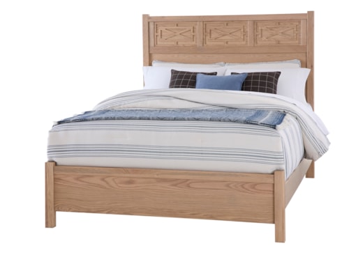 Transitional King Fretwork Bed