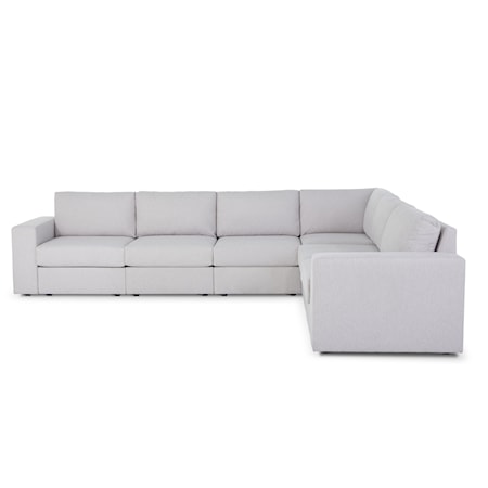 Standard-Arm 6-Seat Sectional Sofa