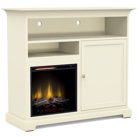 Transitional 46" Wide Customizable 41" Extra Tall Fireplace TV Console
