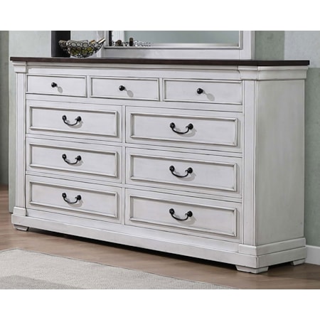 Hillcrest 9-Drawer Dresser