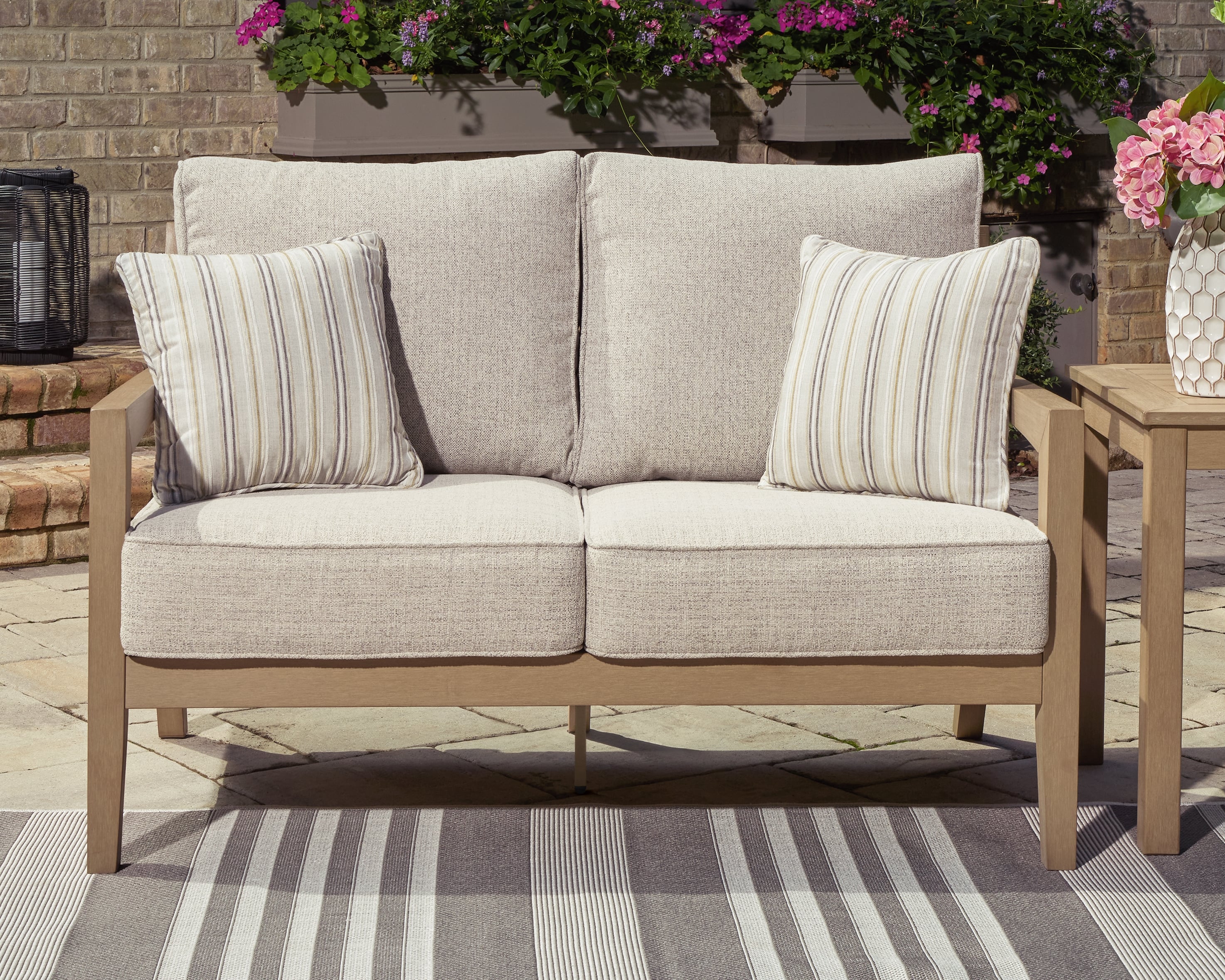 Outdoor Loveseat with Cushion
