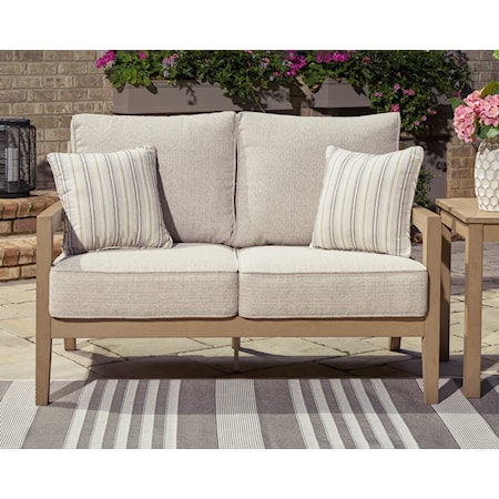 Outdoor Loveseat with Cushion