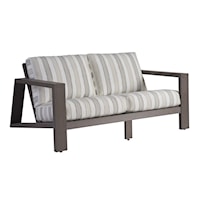 Contemporary Outdoor Loveseat