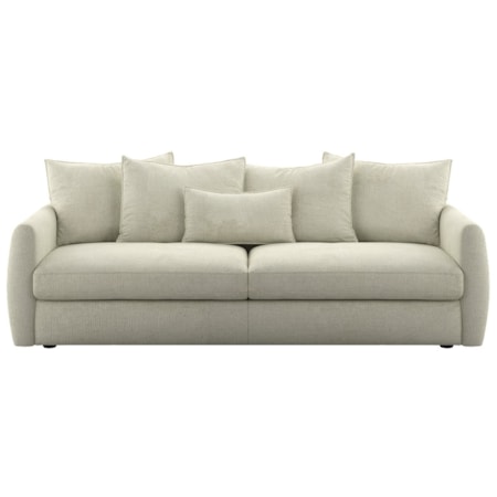 Modern Plush Loose-Pillow Daybed Sofa
