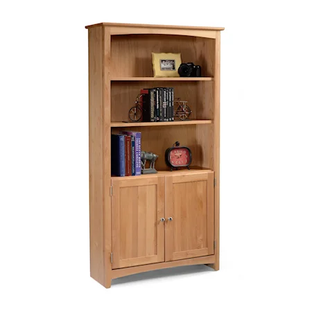 72" Tall Bookcase with Doors