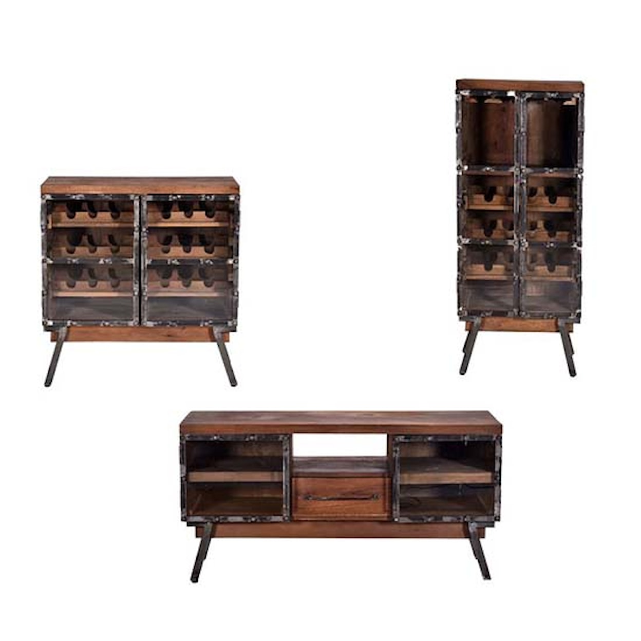 Progressive Furniture Layover Wine Cabinet