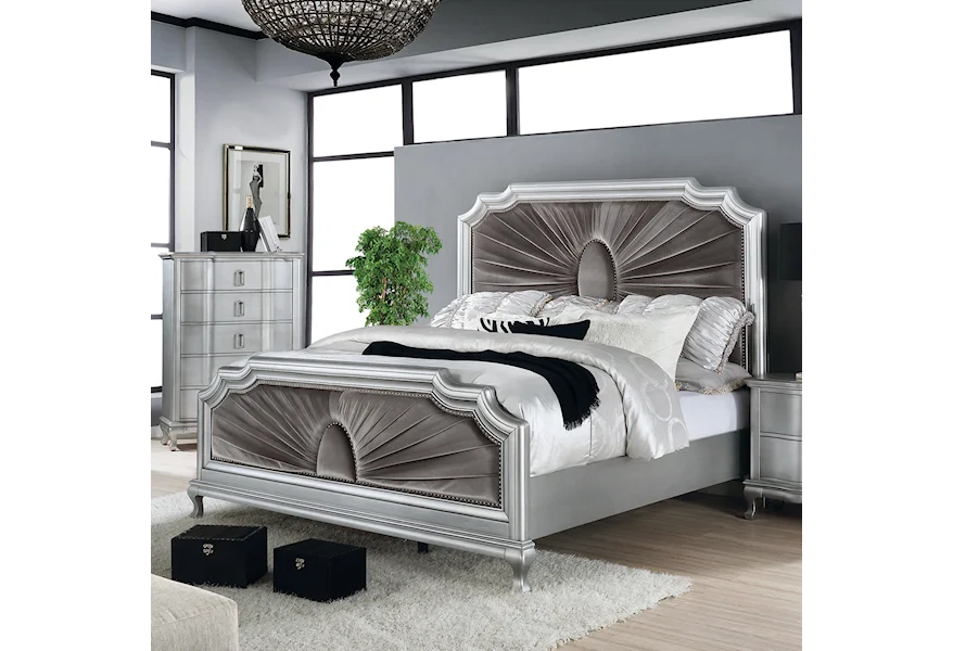 Aalok King Bed by Furniture of America at Dream Home Interiors