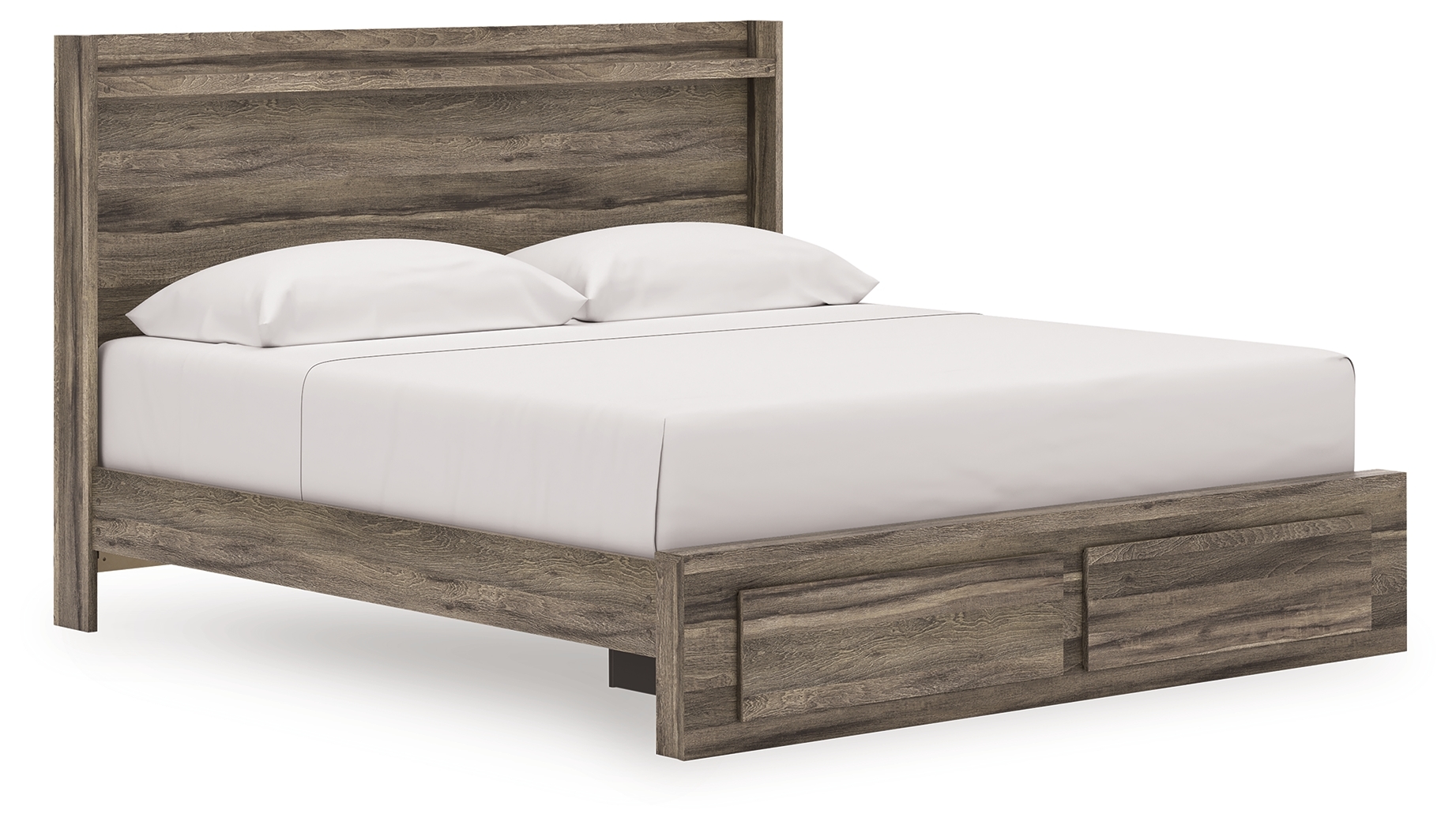 King Panel Storage Bed