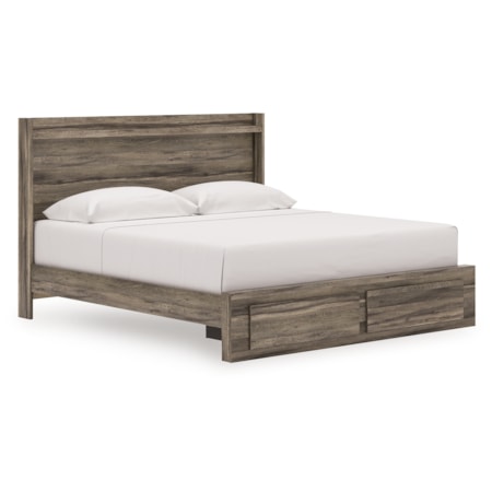 King Panel Storage Bed