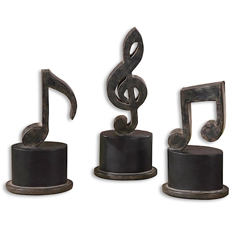 Music Notes Set of 3