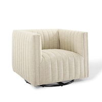 Tufted Swivel Upholstered Armchair