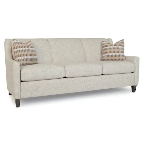 Contemporary Sofa with Tapered Legs