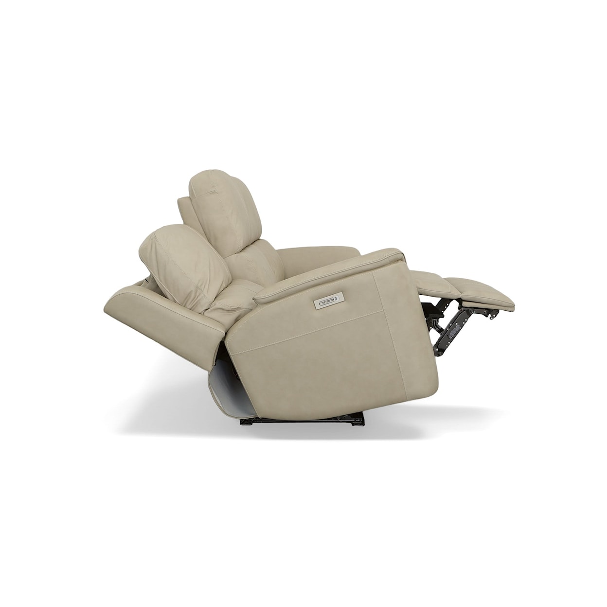 Flexsteel Aarons Power Headrest & Lumbar Reclining Sofa