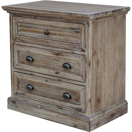 3-Drawer Nightstand